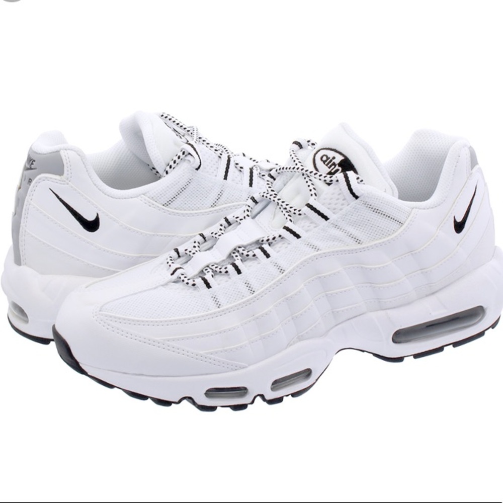 nike airmax 95 white with black